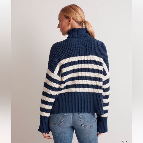 Madewell wide rib turtleneck sweater - Picture 4 of 9